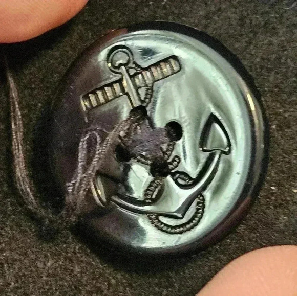 Vintage Woolrich double breasted Large man's navy blue peacoat - Picture 12 of 13